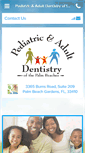 Mobile Screenshot of pediatricandadultdentistry.com